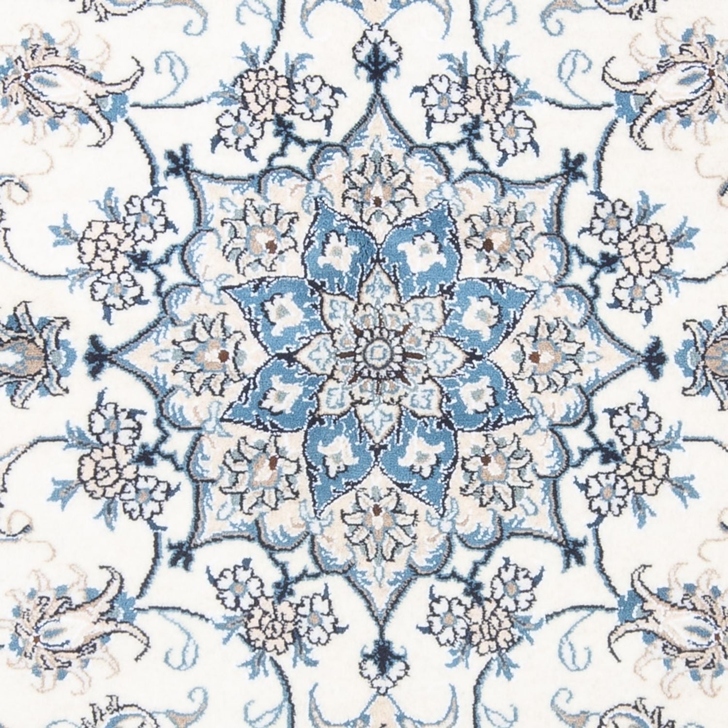 Alfombra persa - Nain - 206 x 144 cm - crema