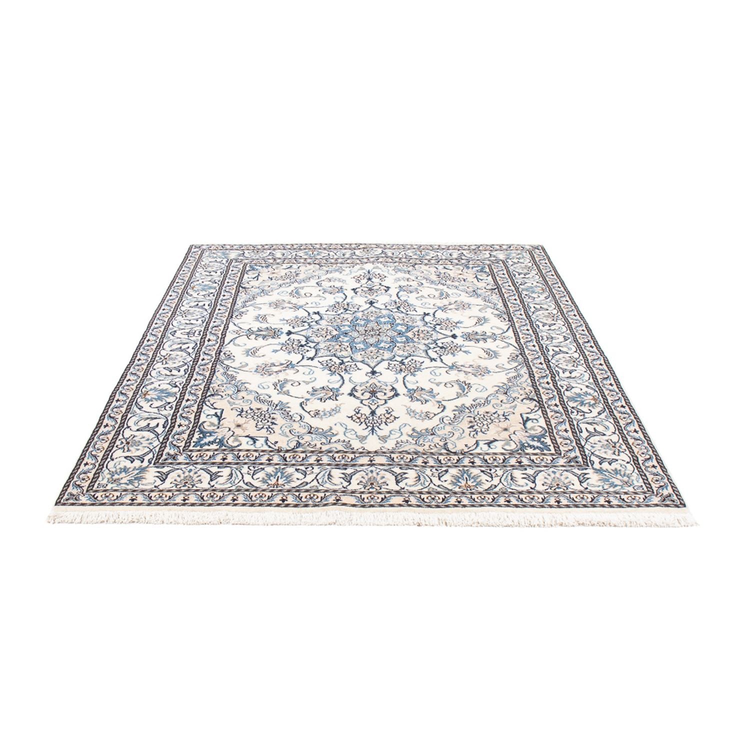 Alfombra persa - Nain - 206 x 144 cm - crema