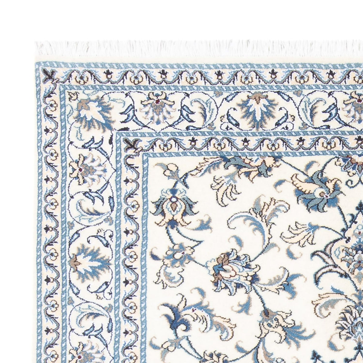Alfombra persa - Nain - 194 x 147 cm - crema
