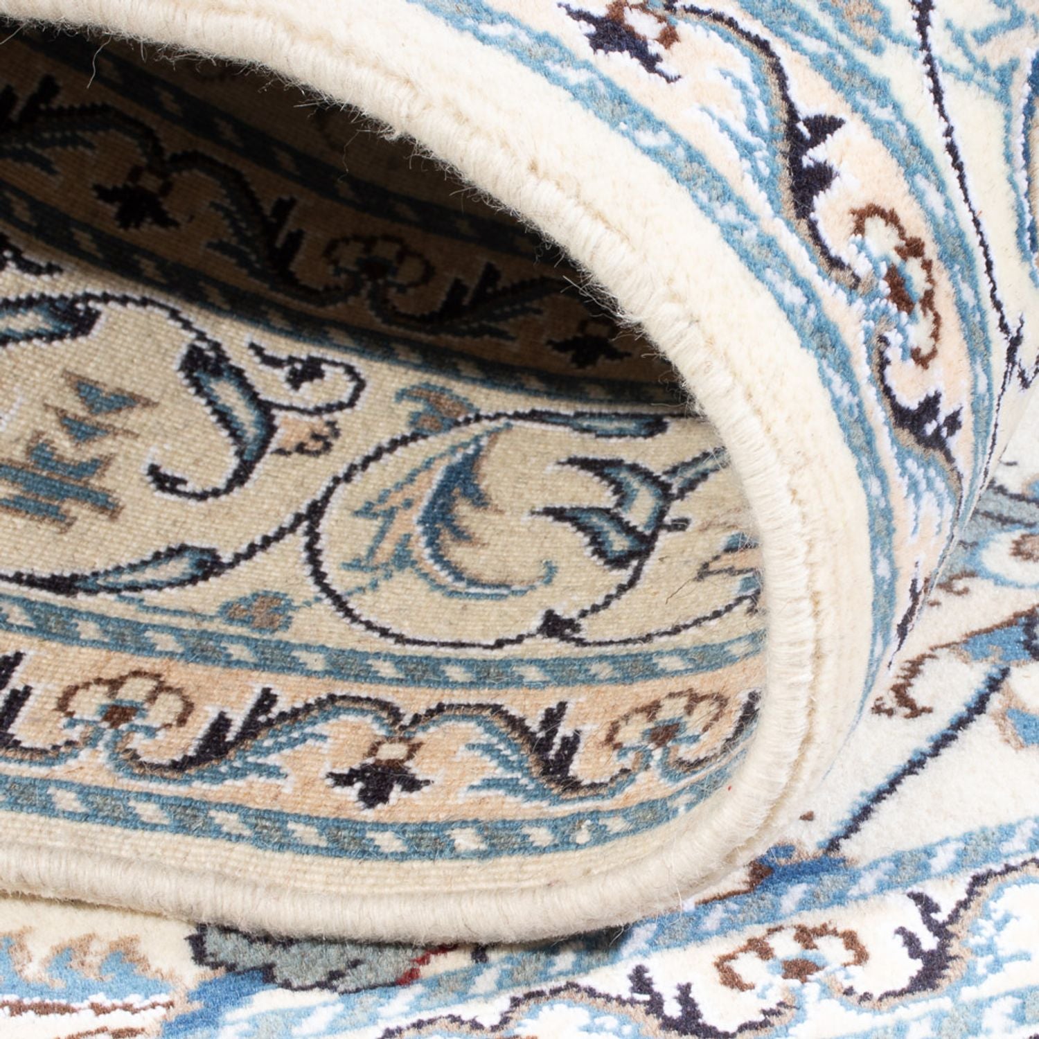 Alfombra persa - Nain - 194 x 147 cm - crema