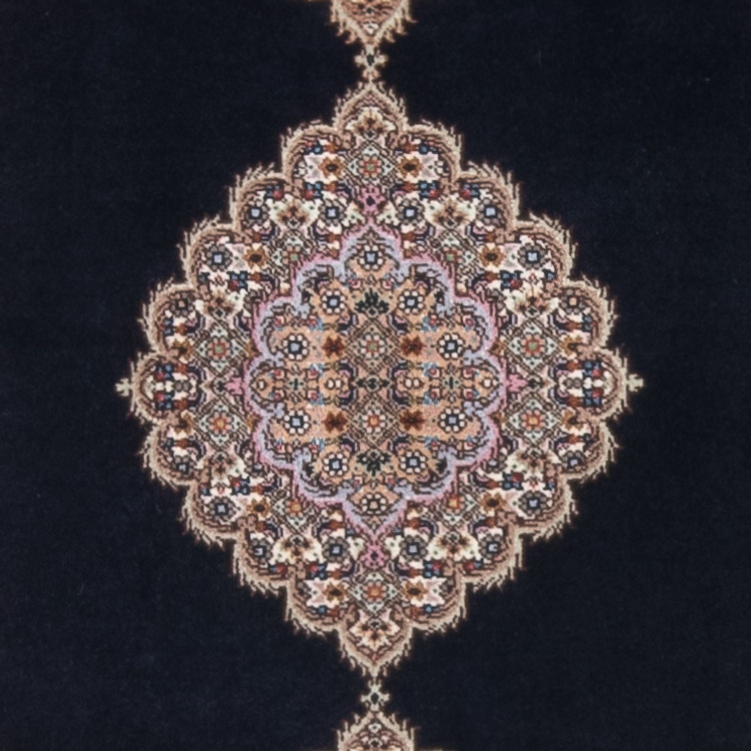 Alfombra Persa - Tabriz - Real - 142 x 75 cm - azul oscuro