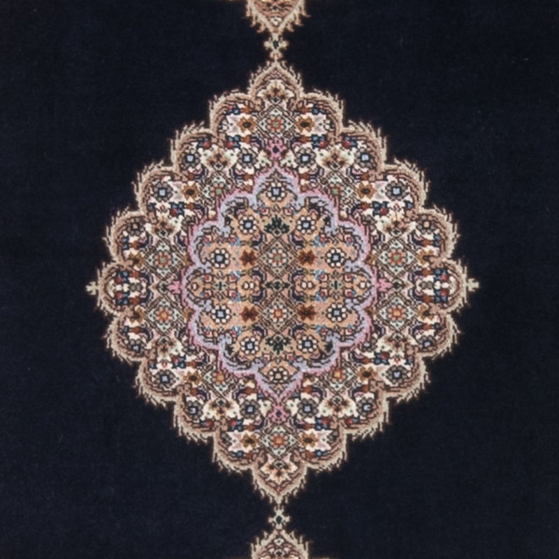 Alfombra Persa - Tabriz - Real - 142 x 75 cm - azul oscuro