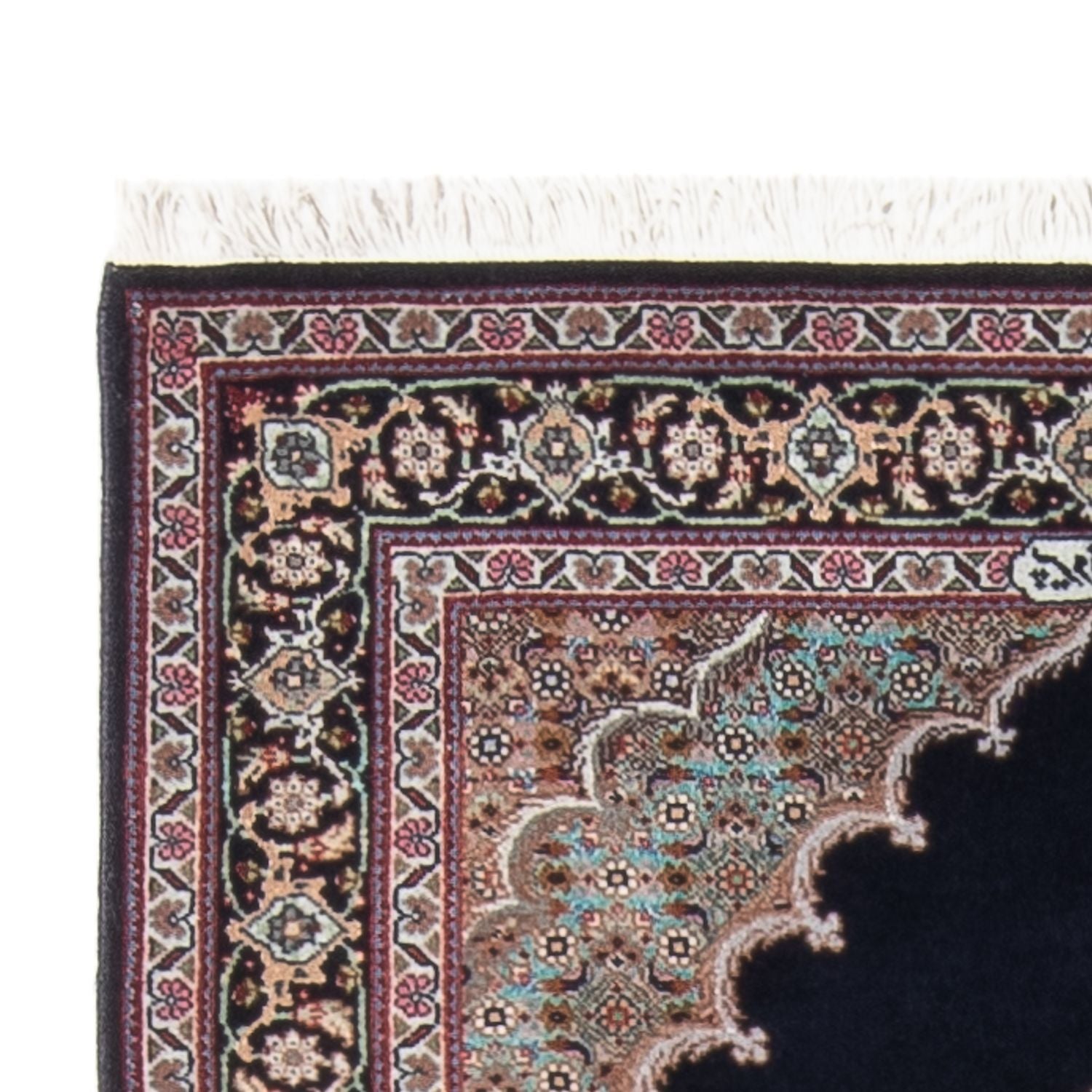 Alfombra Persa - Tabriz - Real - 142 x 75 cm - azul oscuro