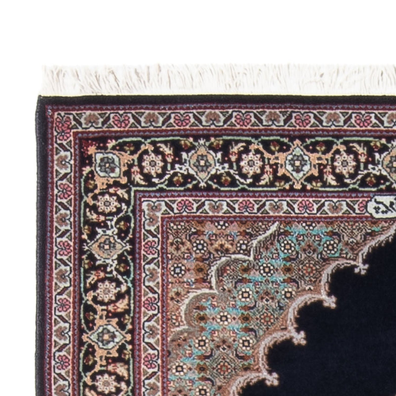 Alfombra Persa - Tabriz - Real - 142 x 75 cm - azul oscuro