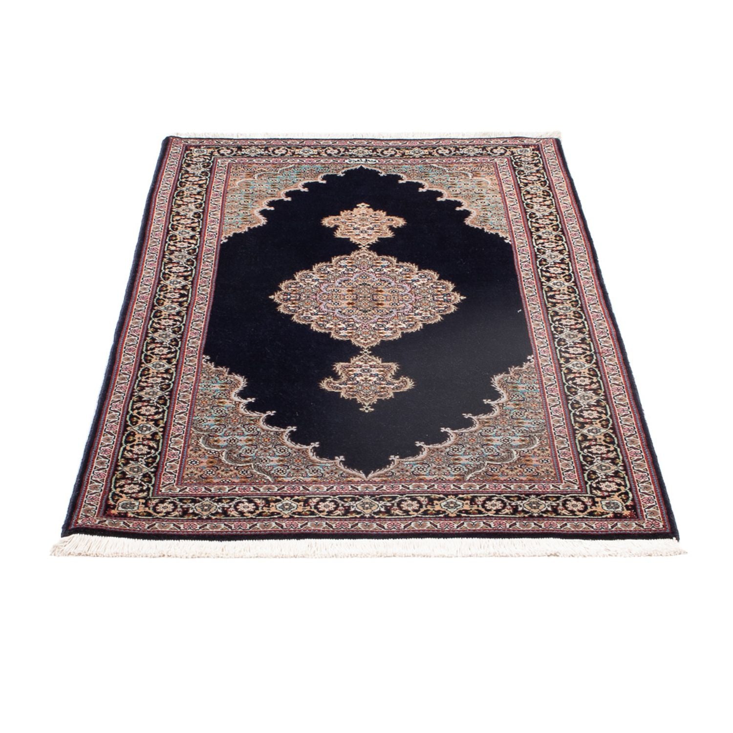 Alfombra Persa - Tabriz - Real - 142 x 75 cm - azul oscuro