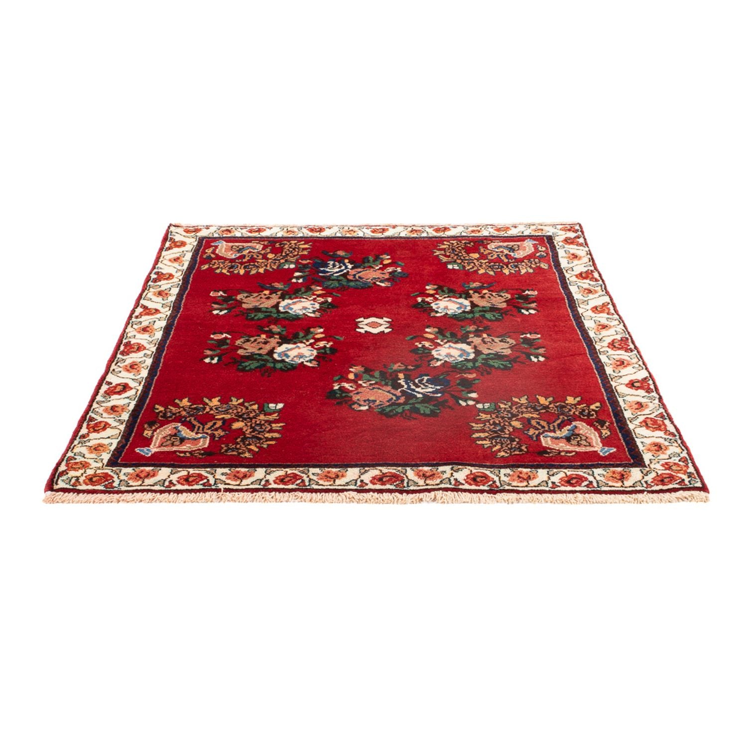Alfombra persa - Nómada - 140 x 115 cm - multicolor