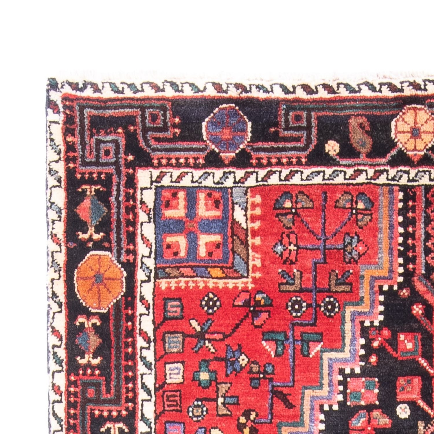 Alfombra persa - Nómada - 237 x 133 cm - azul oscuro