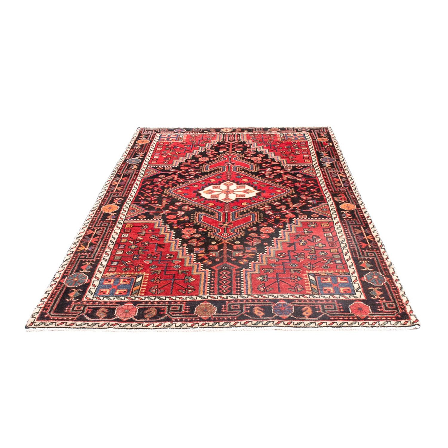 Alfombra persa - Nómada - 237 x 133 cm - azul oscuro