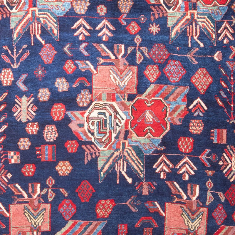 Alfombra persa - Nómada - 232 x 162 cm - azul oscuro