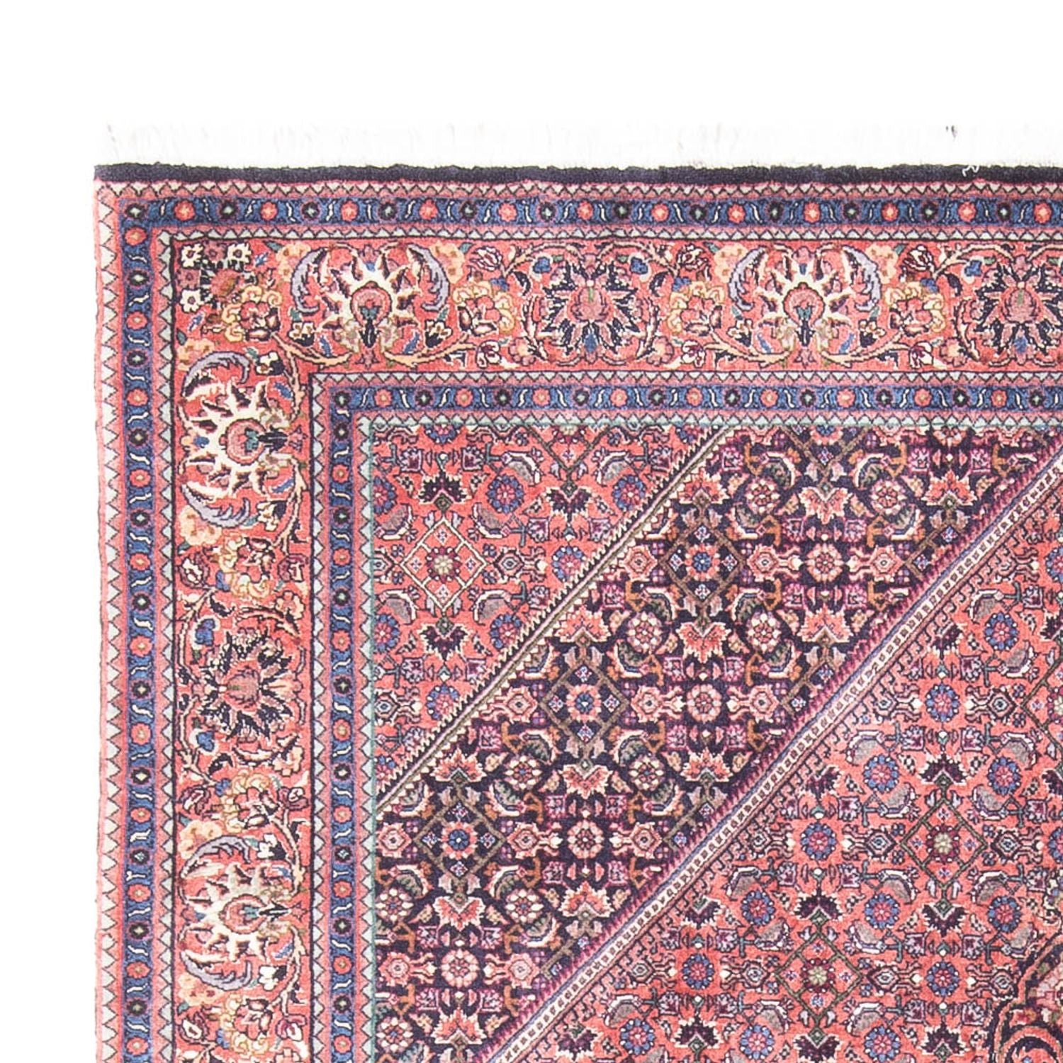 Alfombra persa - Bidjar - 240 x 145 cm - rojo claro