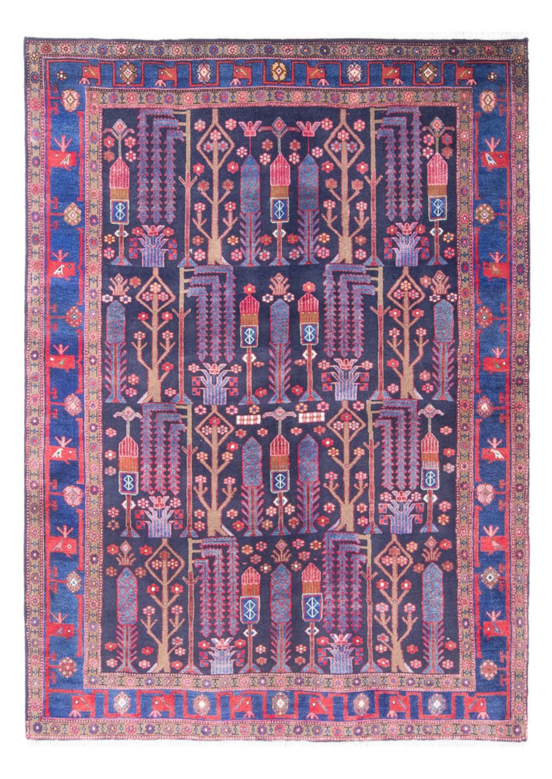 Alfombra persa - Nómada - 230 x 160 cm - púrpura