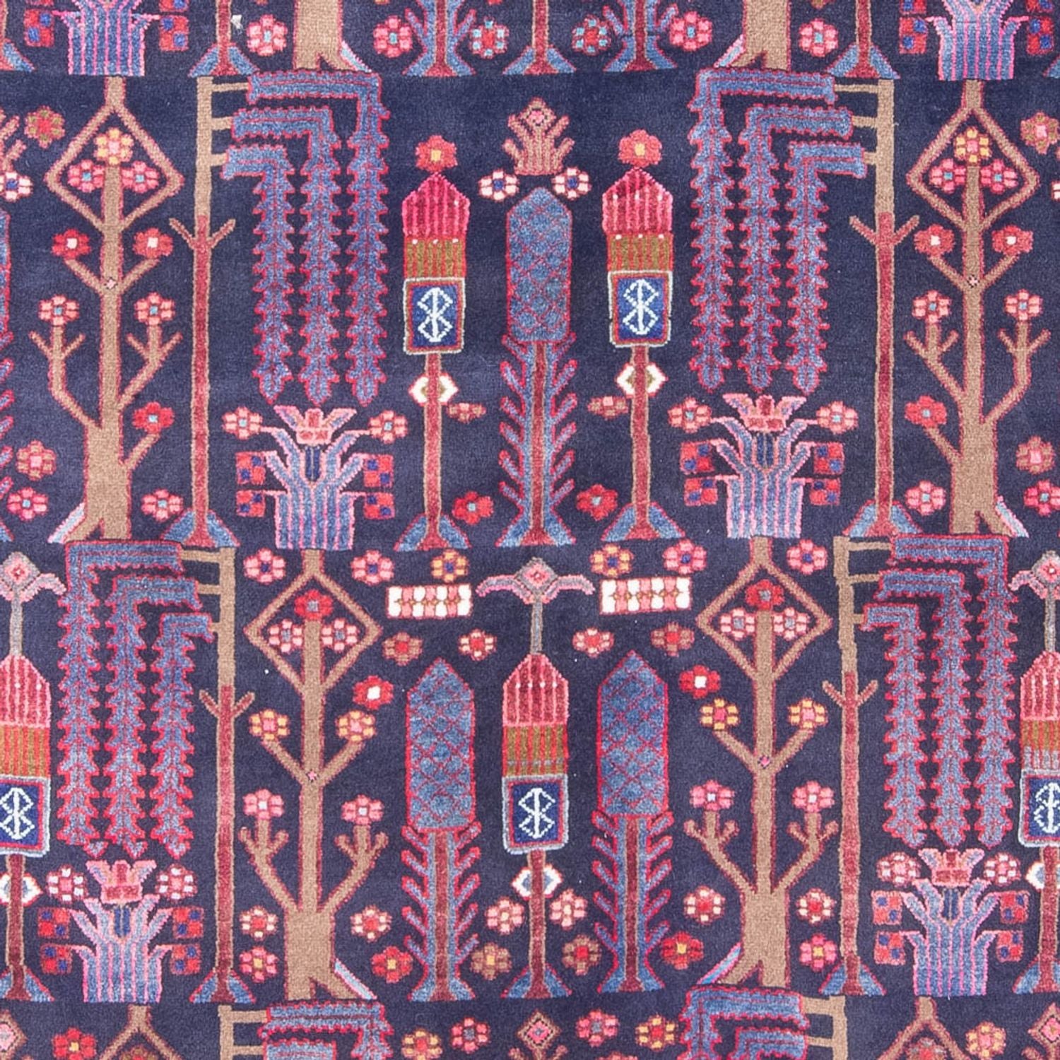 Alfombra persa - Nómada - 230 x 160 cm - púrpura