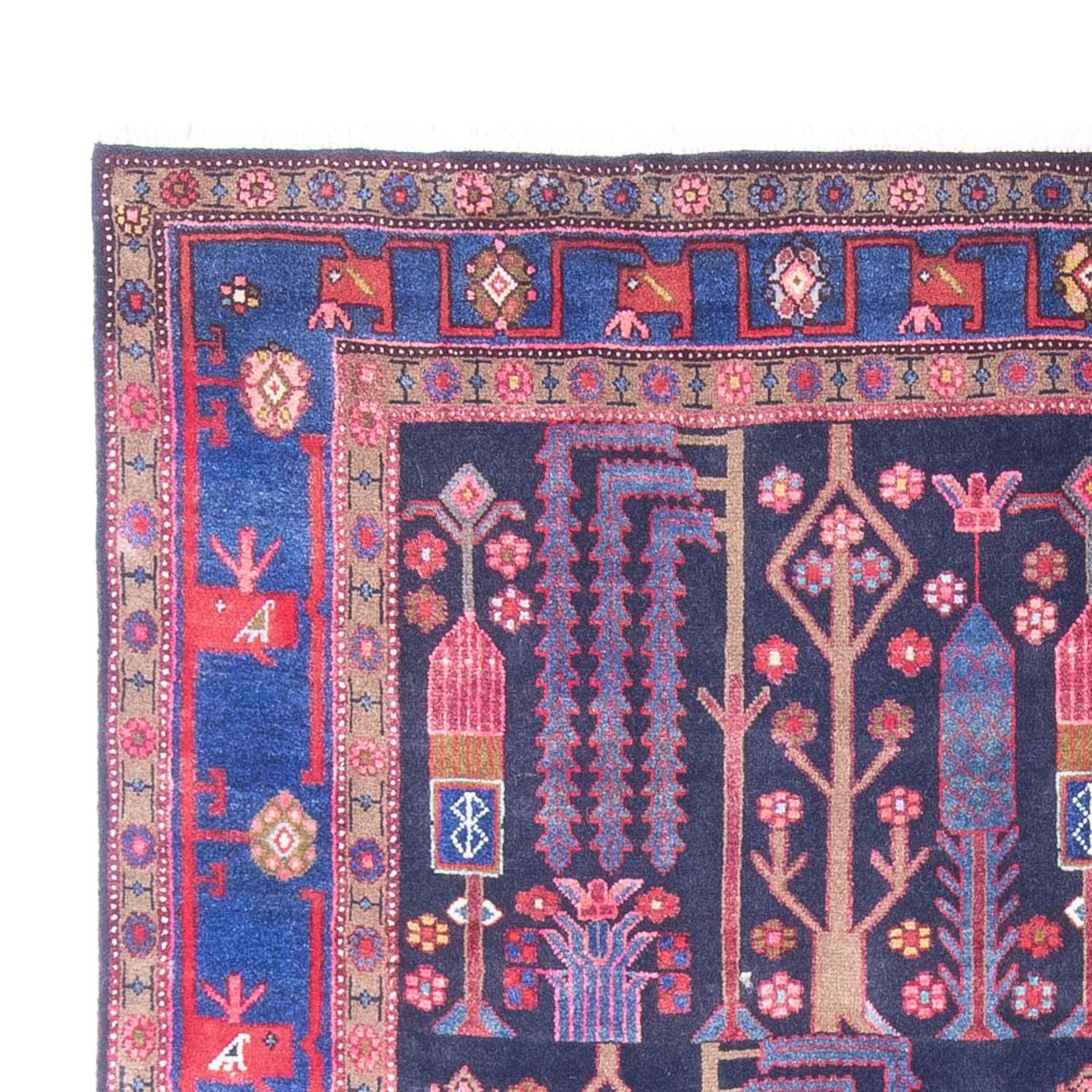 Alfombra persa - Nómada - 230 x 160 cm - púrpura
