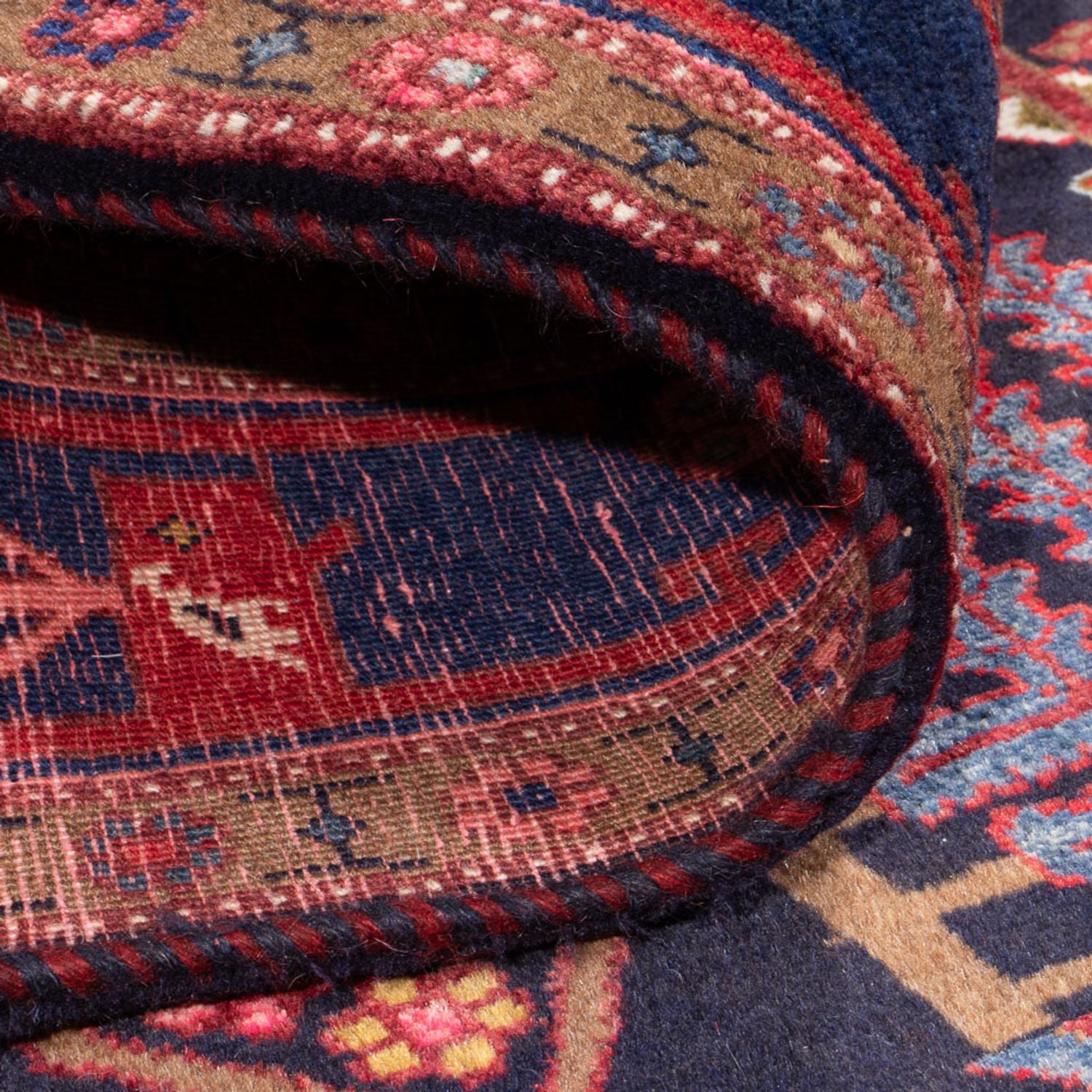 Alfombra persa - Nómada - 230 x 160 cm - púrpura