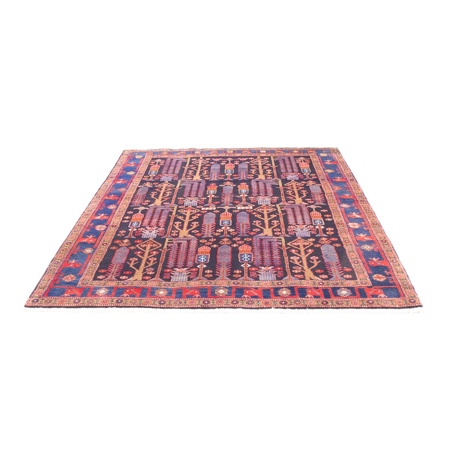 Alfombra persa - Nómada - 230 x 160 cm - púrpura