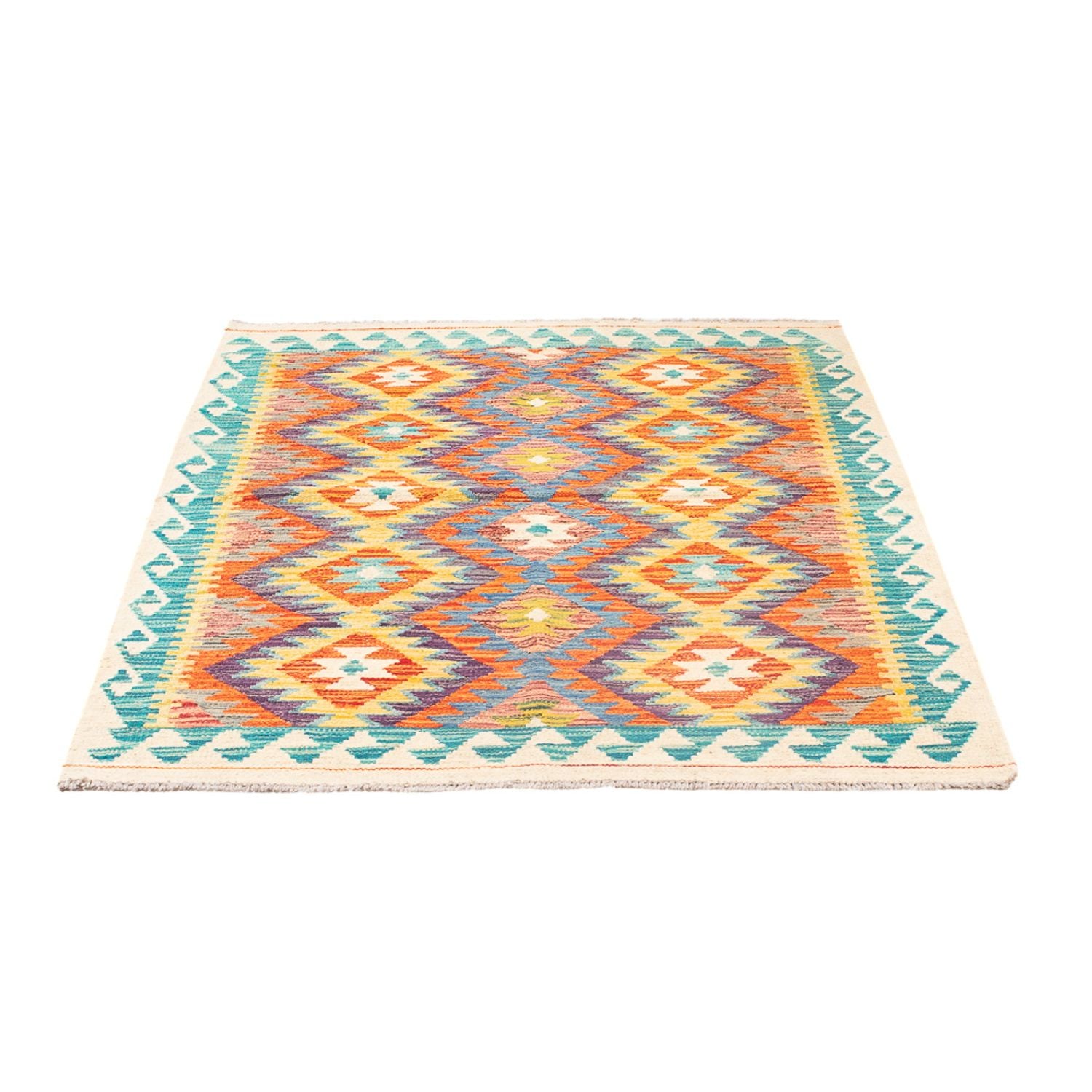 Alfombra Kelim - Splash - 155 x 102 cm - multicolor
