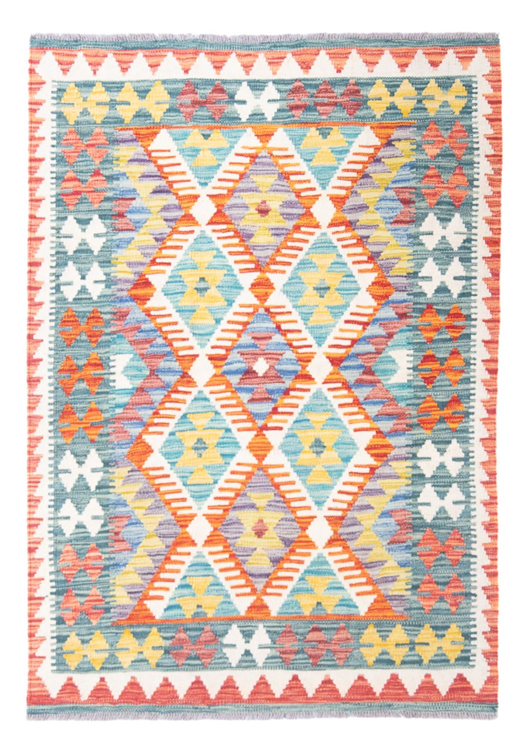 Alfombra Kelim - Splash - 150 x 110 cm - multicolor