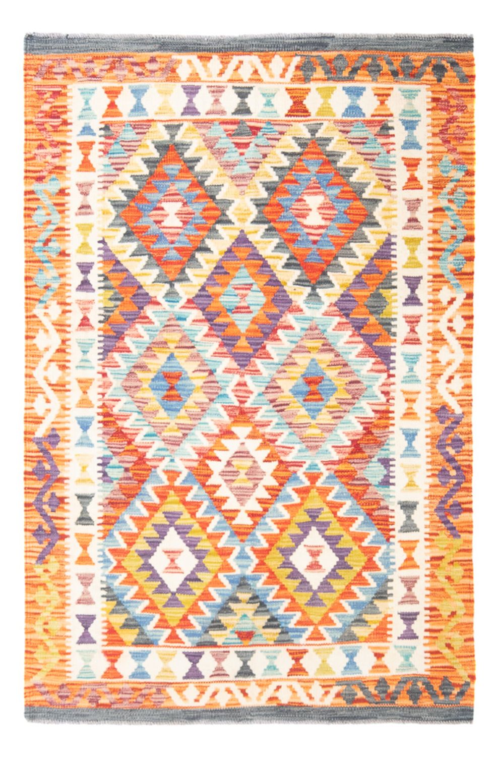 Alfombra Kelim - Splash - 151 x 105 cm - multicolor