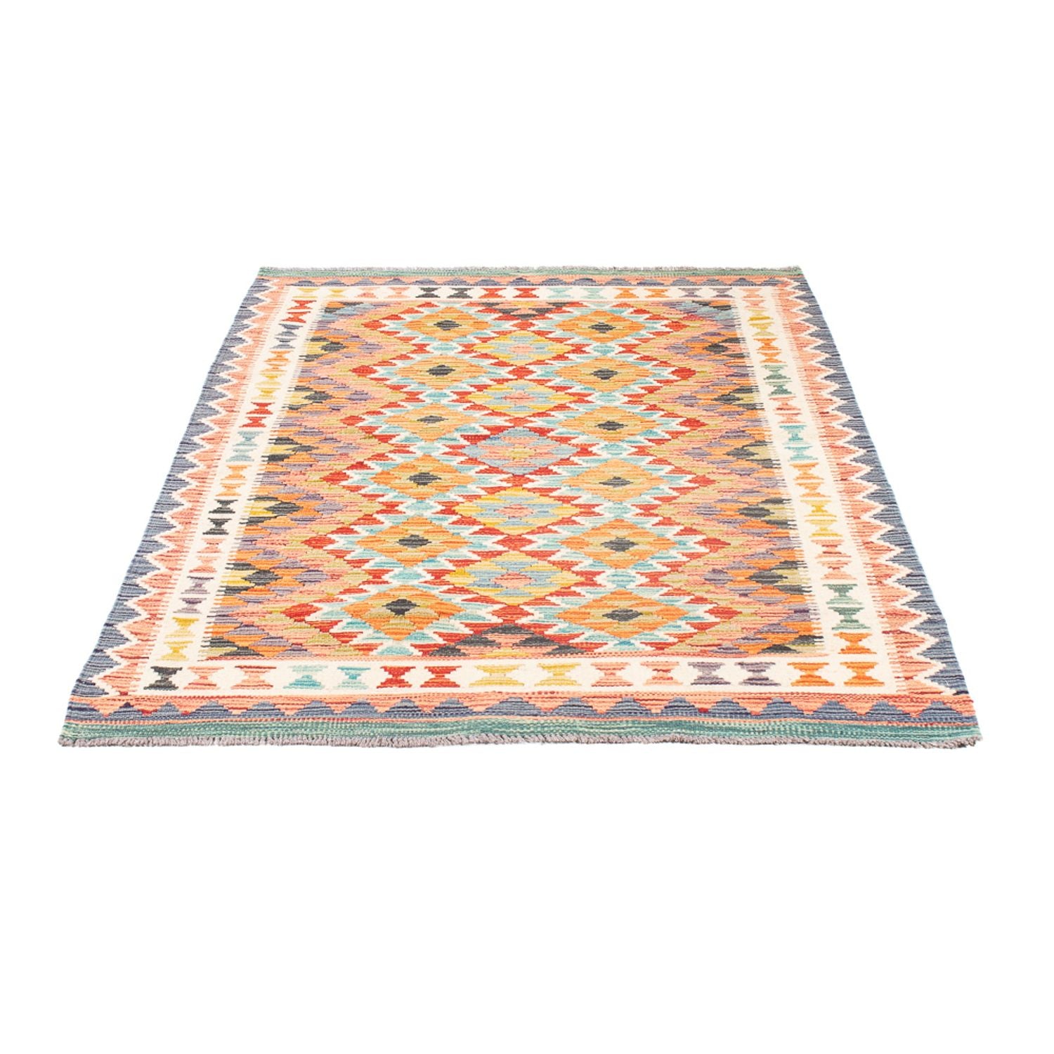 Alfombra Kelim - Splash - 156 x 105 cm - multicolor