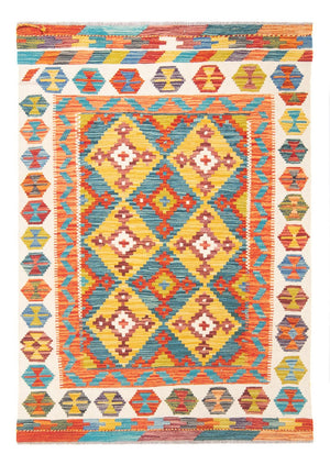 Alfombra Kelim - Splash - 143 x 104 cm - multicolor