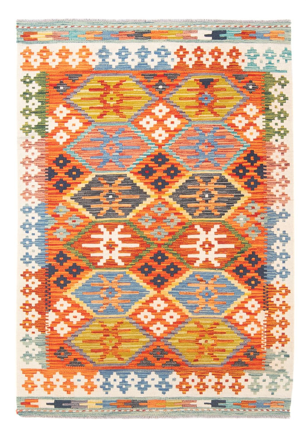 Alfombra Kelim - Splash - 150 x 99 cm - multicolor