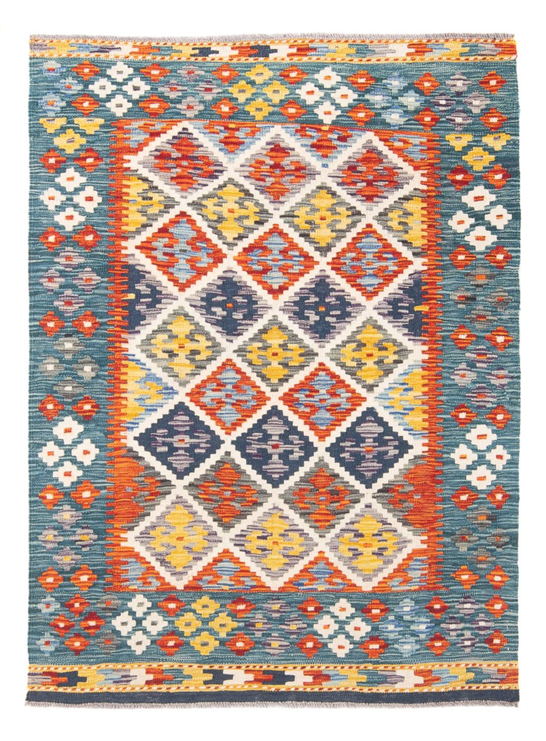 Alfombra Kelim - Splash - 152 x 103 cm - multicolor