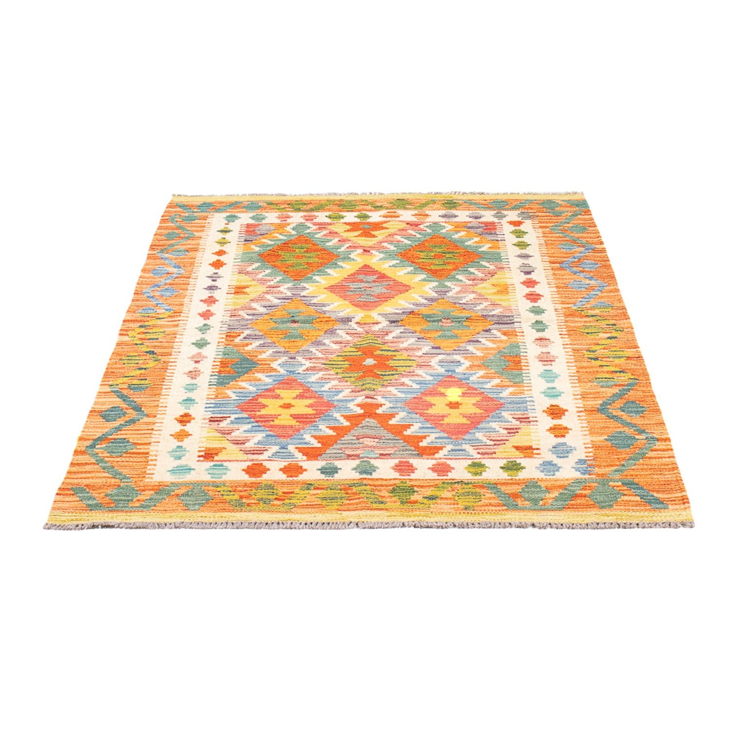 Alfombra Kelim - Splash - 147 x 100 cm - multicolor
