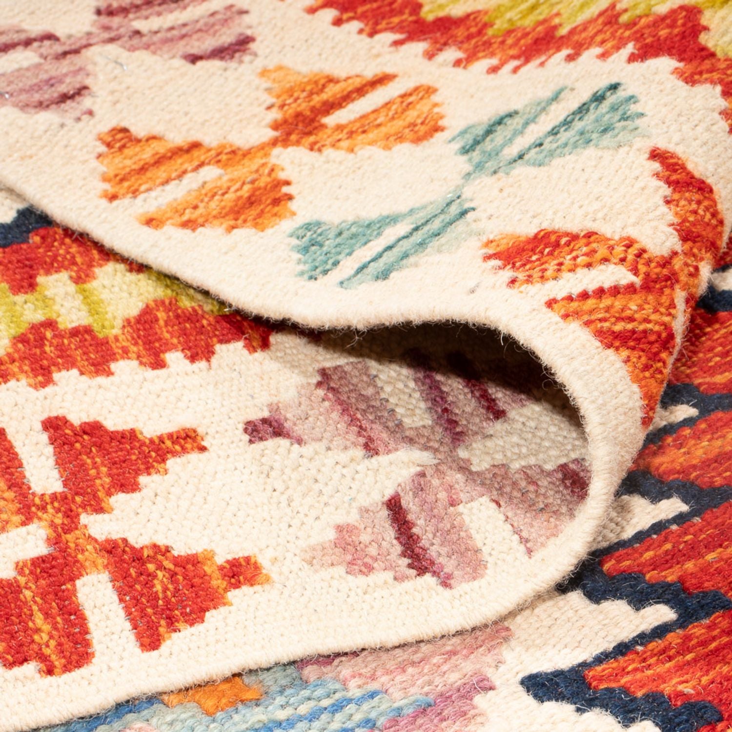 Alfombra Kelim - Splash - 150 x 101 cm - multicolor