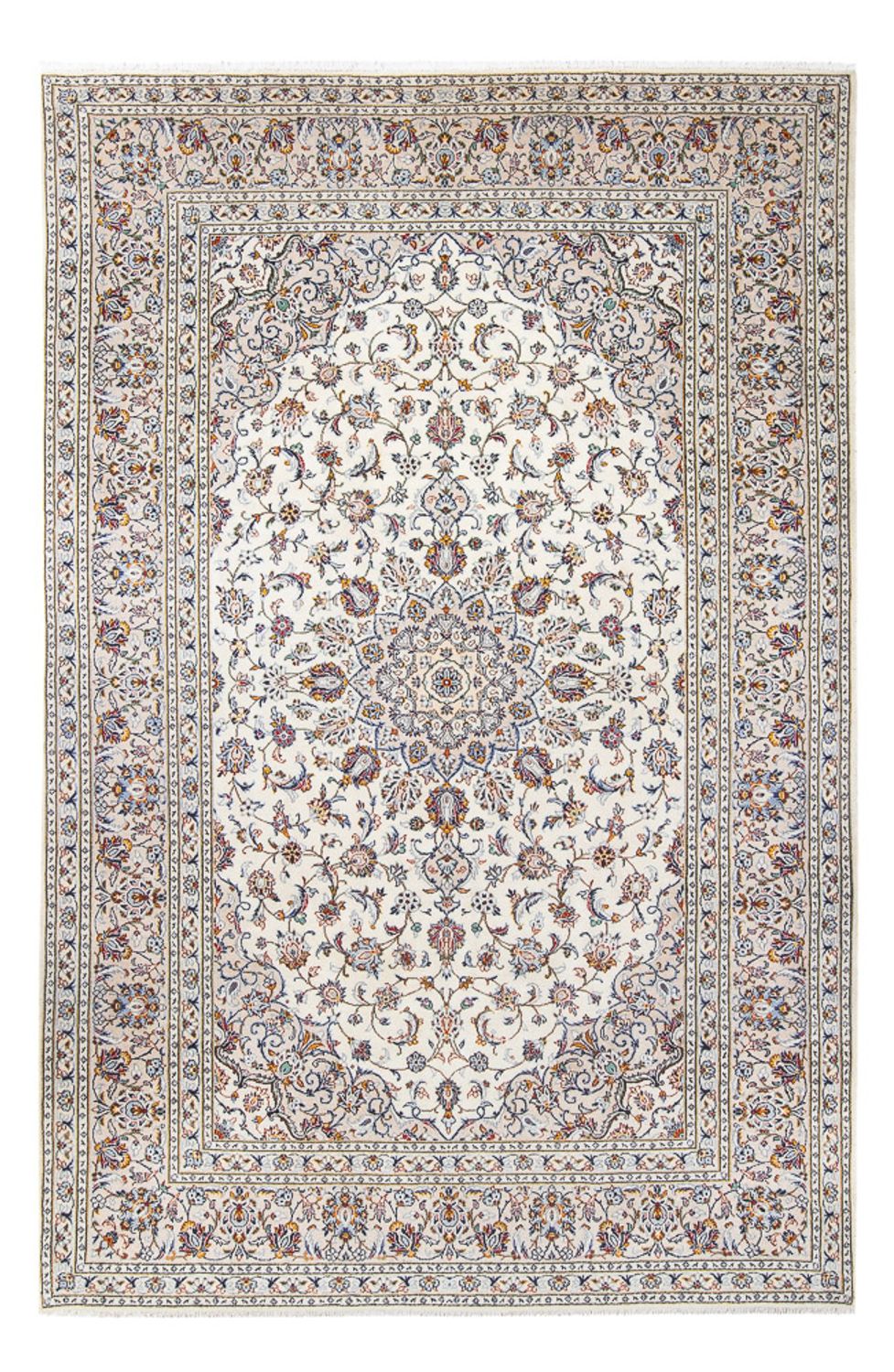 Alfombra persa - Keshan - 307 x 200 cm - crema