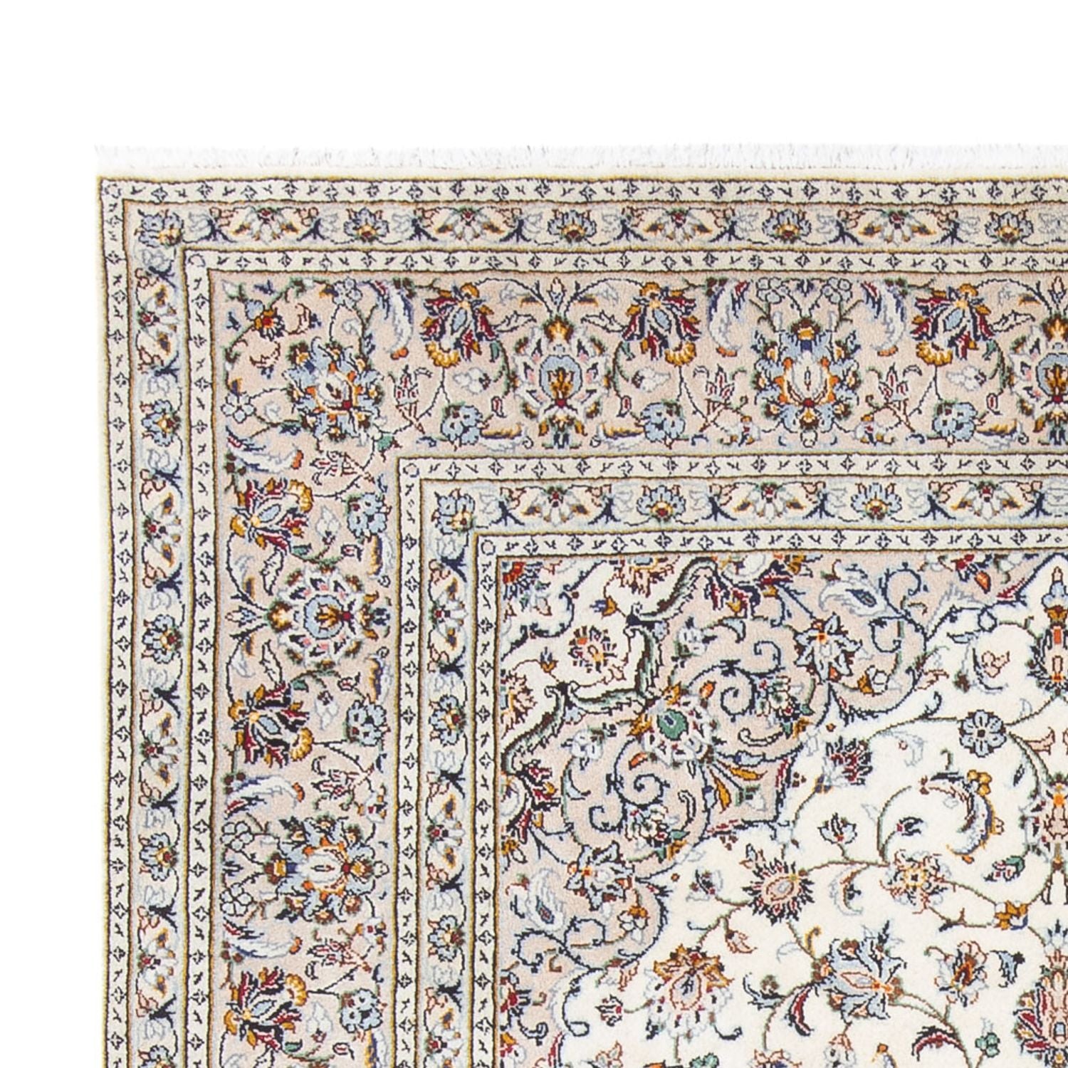 Alfombra persa - Keshan - 307 x 200 cm - crema