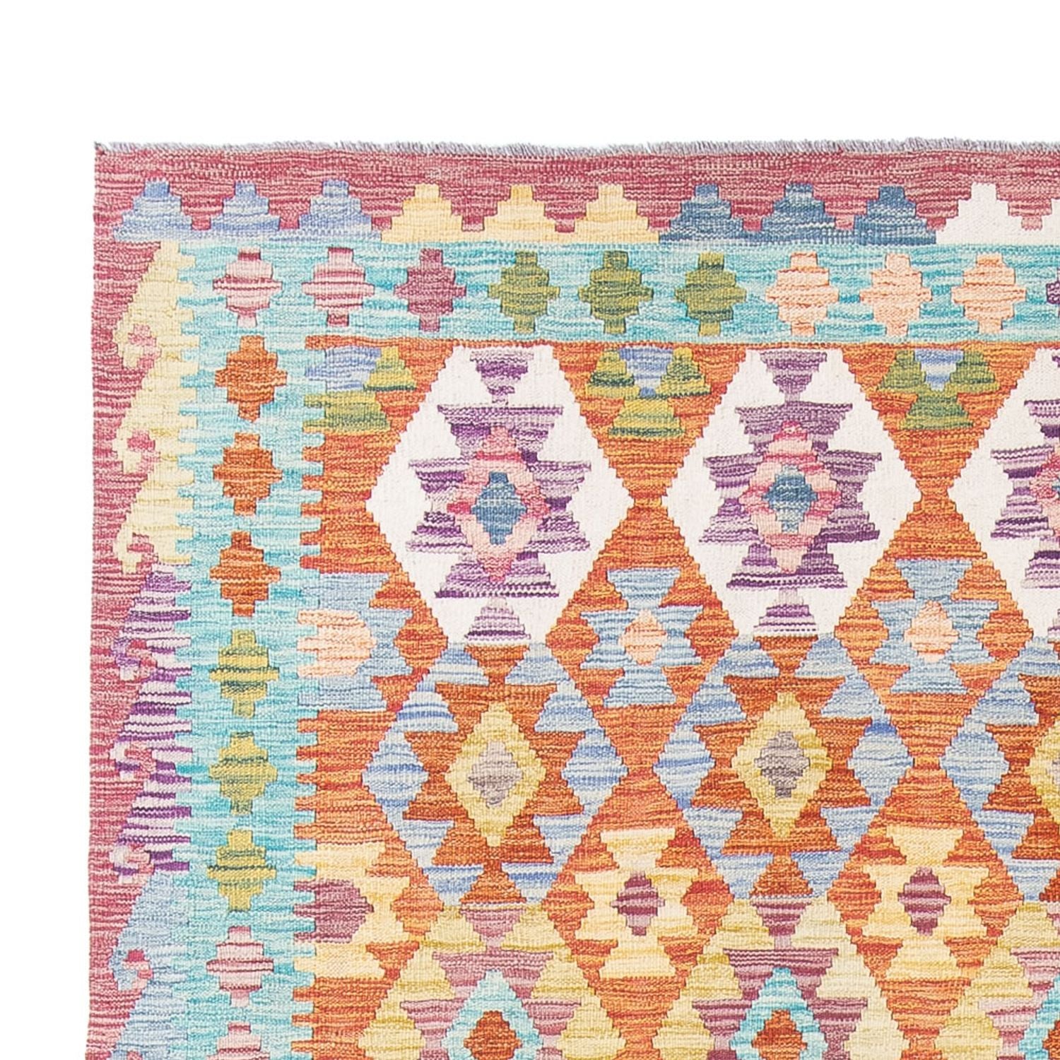 Alfombra Kelim - Splash - 298 x 199 cm - multicolor