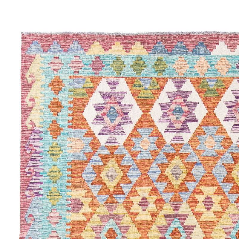 Alfombra Kelim - Splash - 298 x 199 cm - multicolor