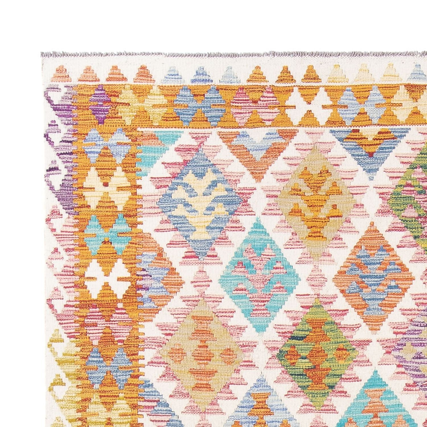 Alfombra Kelim - Splash - 291 x 198 cm - multicolor