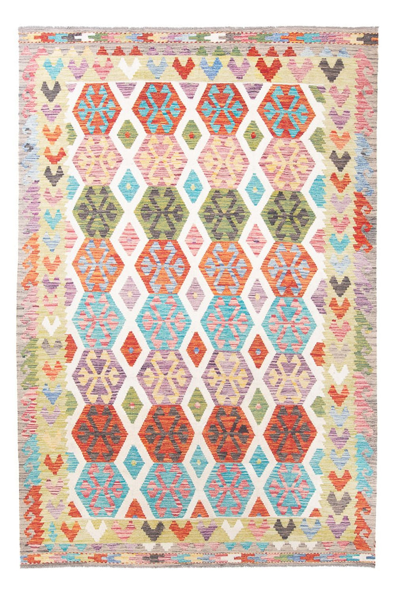 Alfombra Kelim - Splash - 305 x 203 cm - multicolor