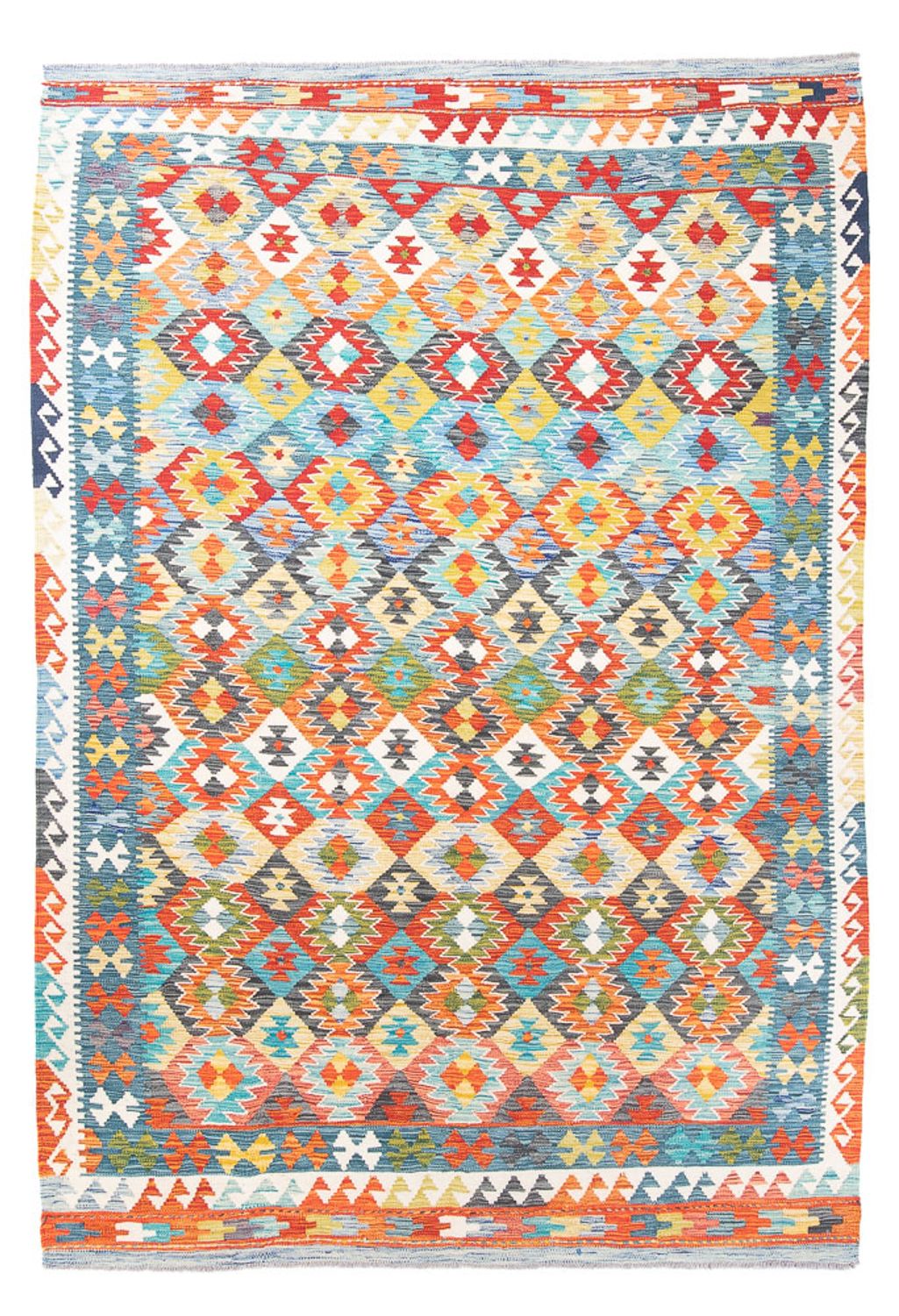 Alfombra Kelim - Splash - 290 x 202 cm - multicolor