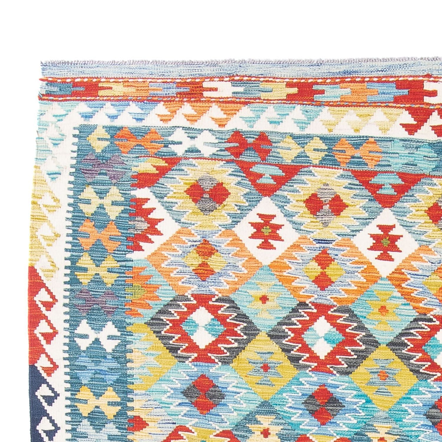 Alfombra Kelim - Splash - 290 x 202 cm - multicolor