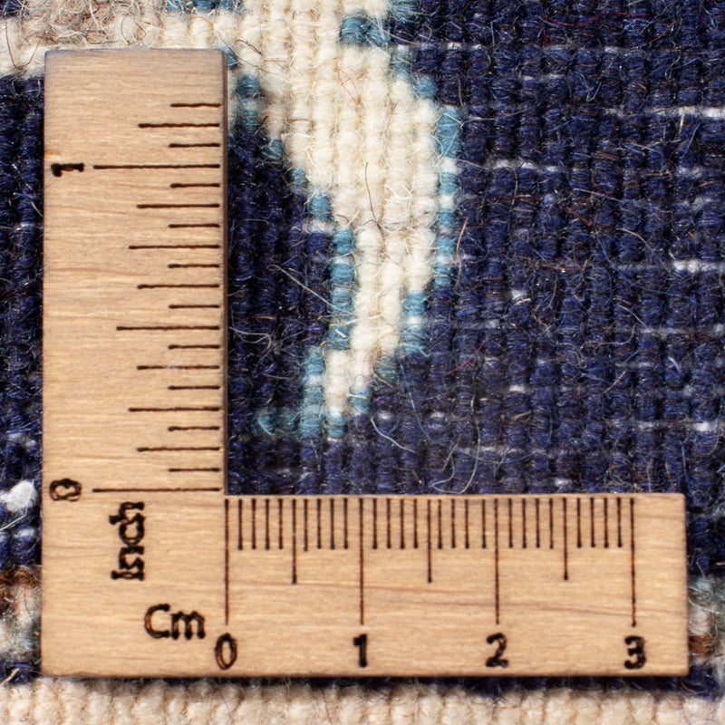 Alfombra persa - Nain - 135 x 67 cm - azul oscuro