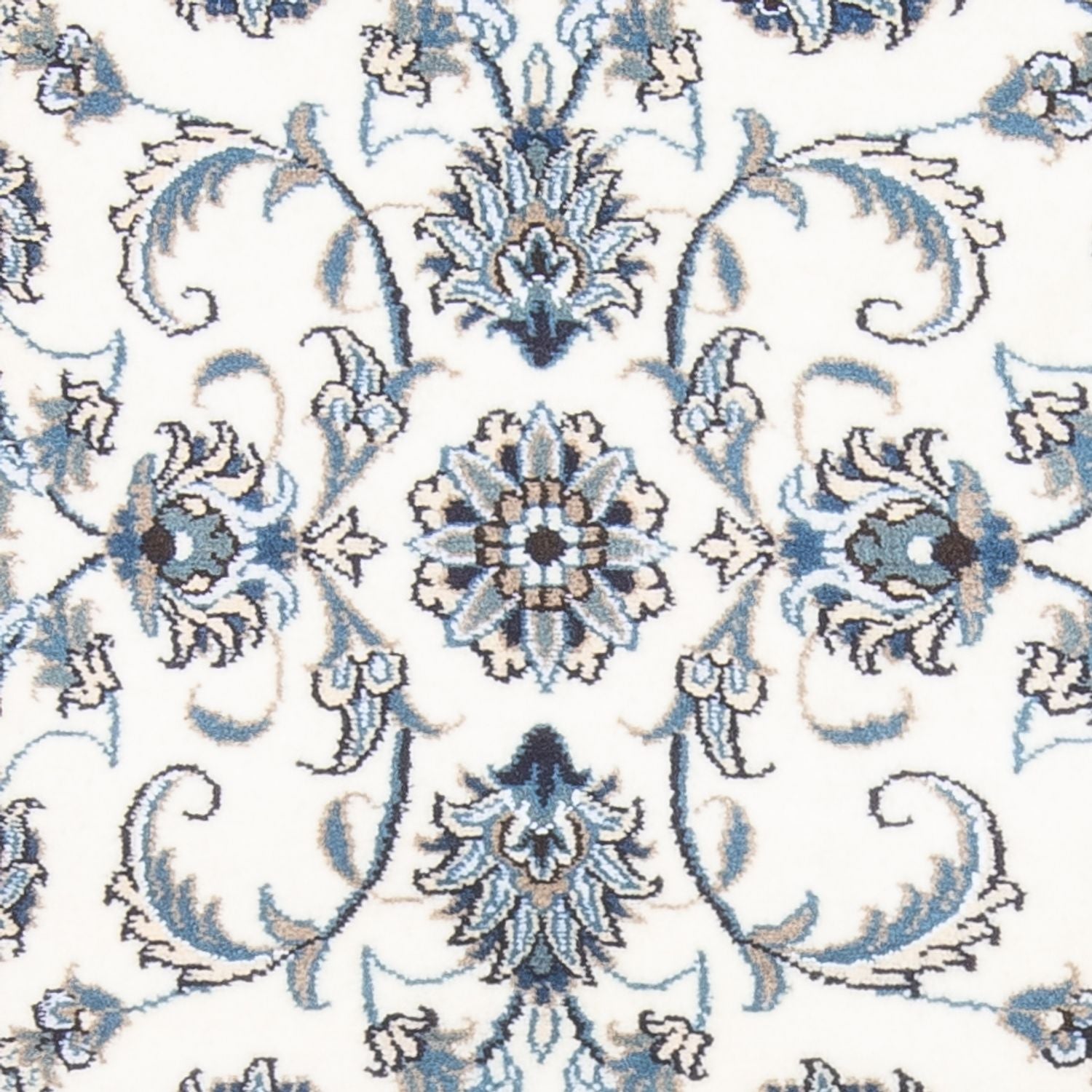 Alfombra de pasillo Alfombra persa - Nain - 264 x 74 cm - crema