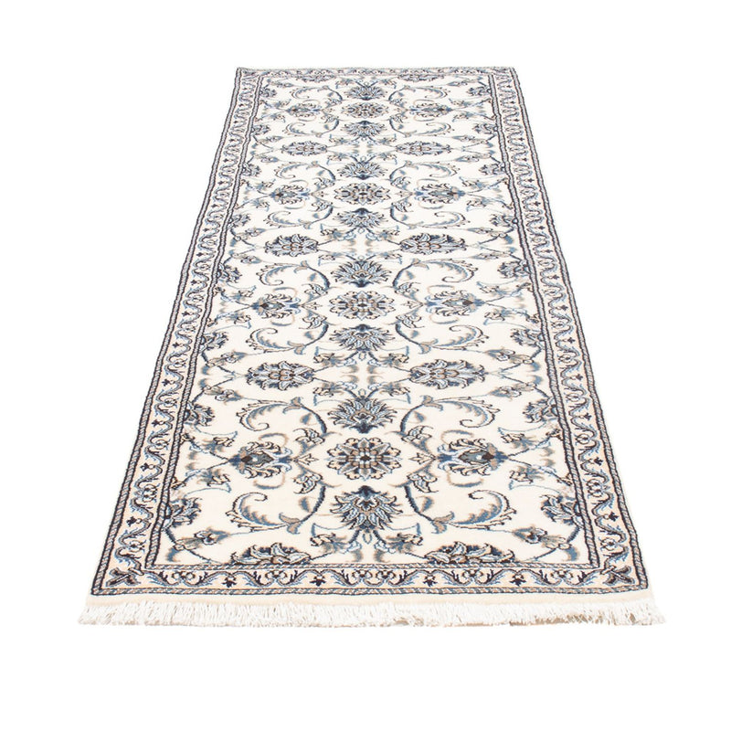 Alfombra de pasillo Alfombra persa - Nain - 264 x 74 cm - crema