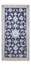 Alfombra persa - Nain - 137 x 71 cm - azul oscuro