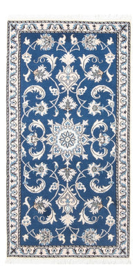 Alfombra persa - Nain - 135 x 71 cm - azul