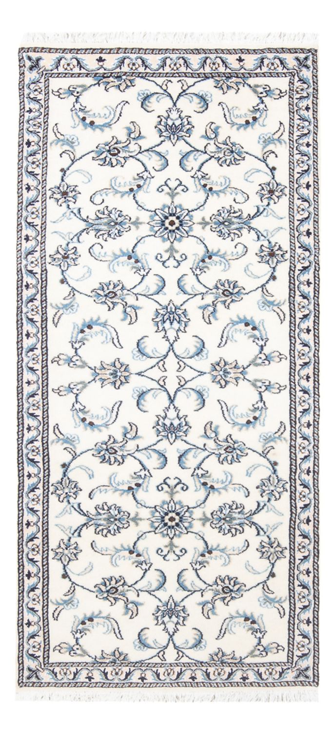 Alfombra de pasillo Alfombra persa - Nain - 184 x 76 cm - crema