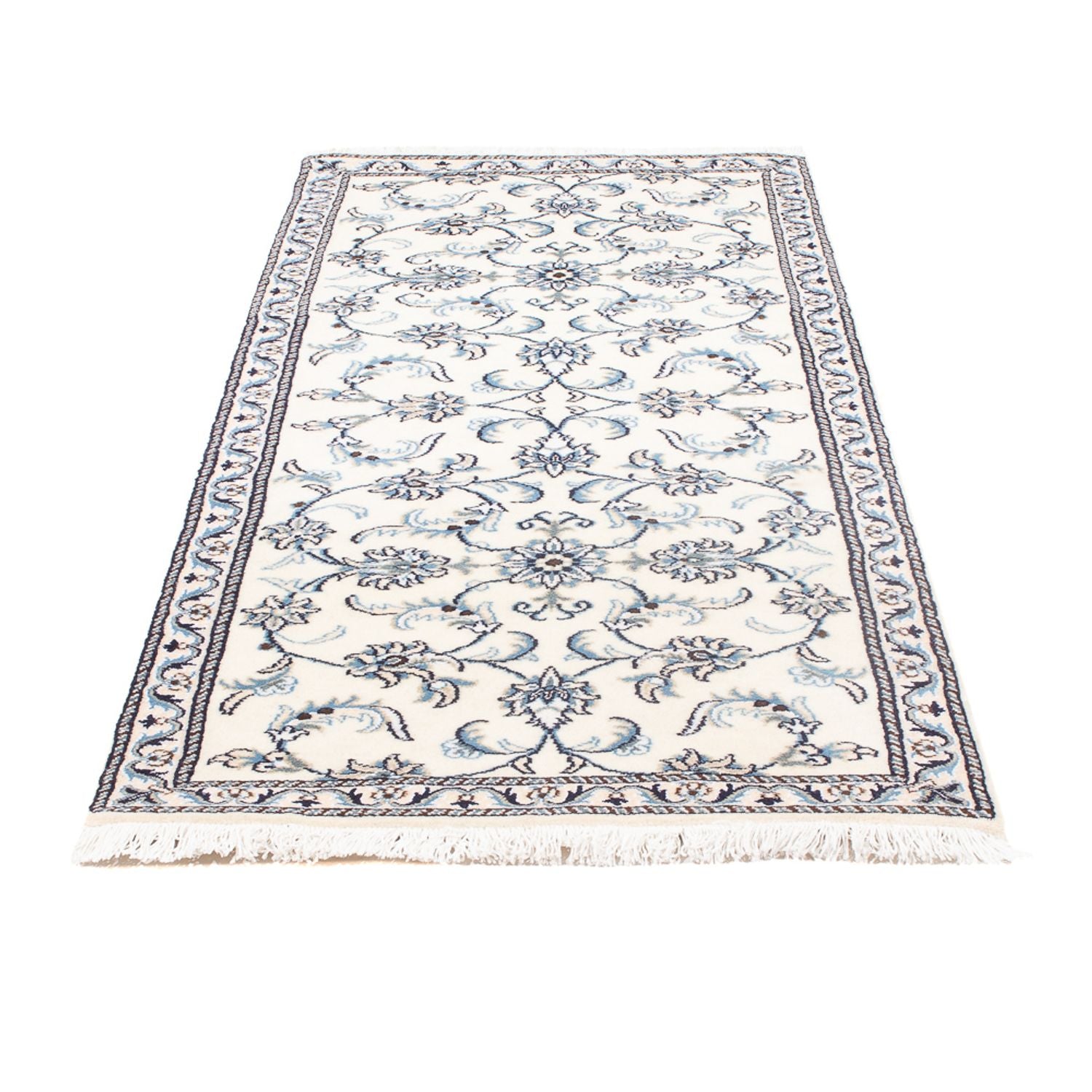 Alfombra de pasillo Alfombra persa - Nain - 184 x 76 cm - crema