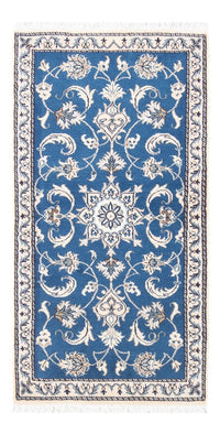 Alfombra persa - Nain - 137 x 69 cm - azul