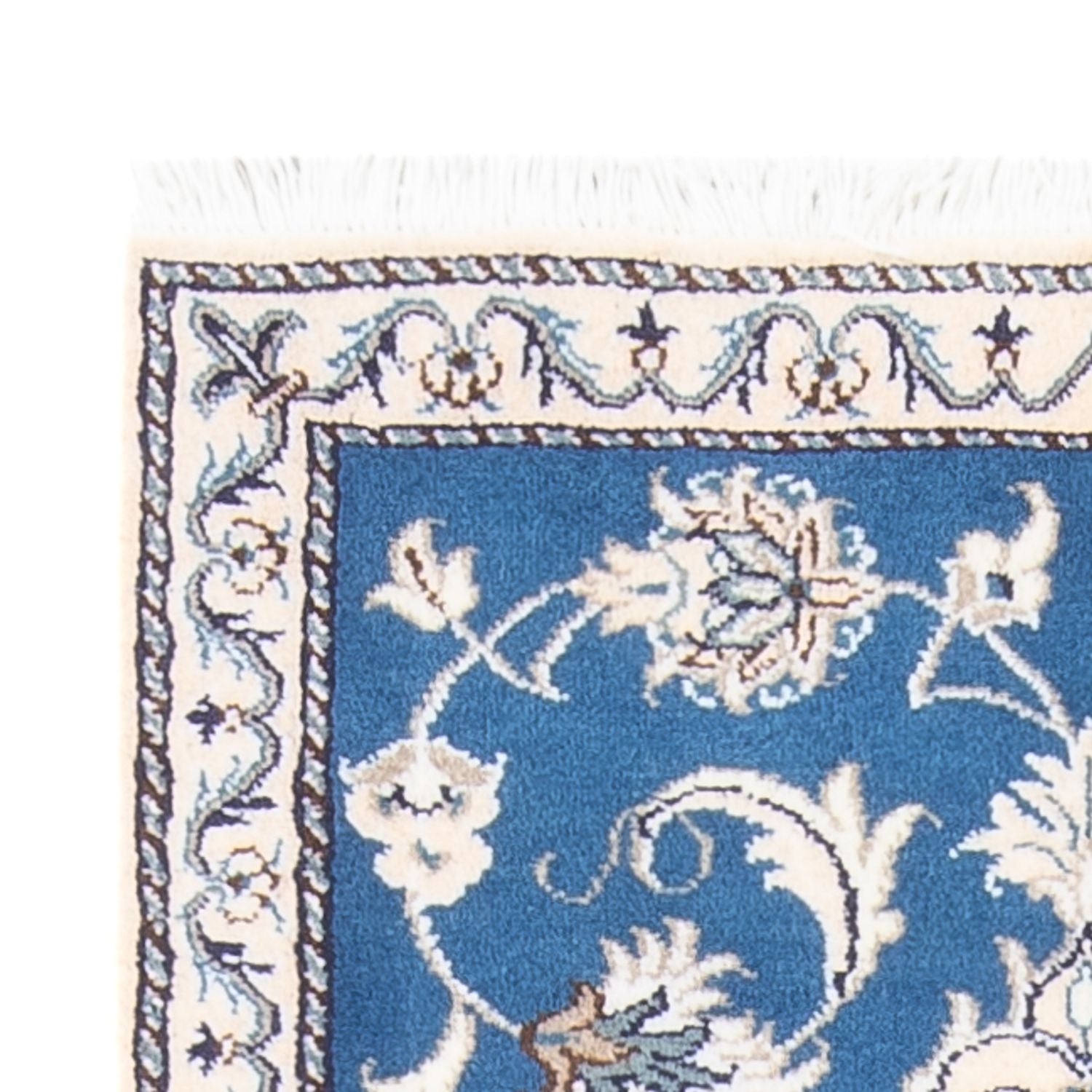 Alfombra persa - Nain - 137 x 69 cm - azul