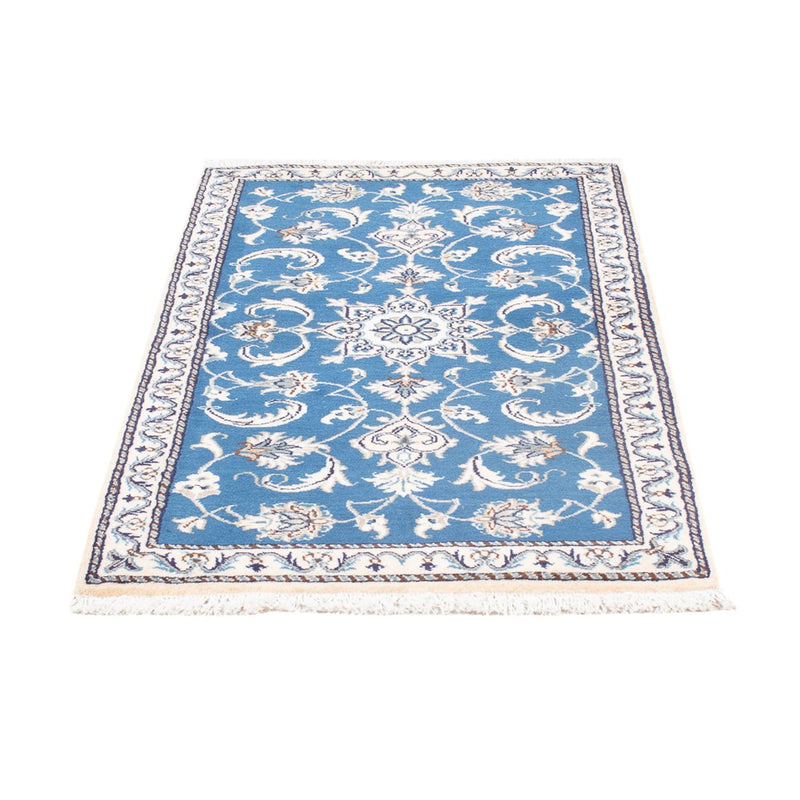 Alfombra persa - Nain - 137 x 69 cm - azul