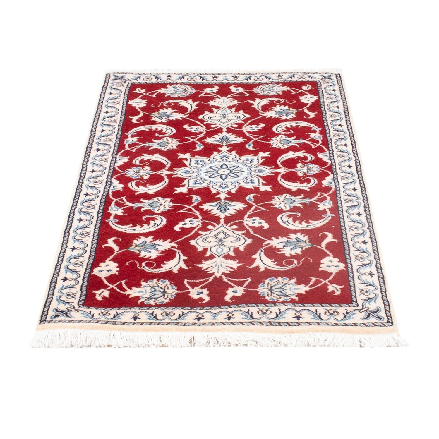 Alfombra persa - Nain - 138 x 66 cm - rojo