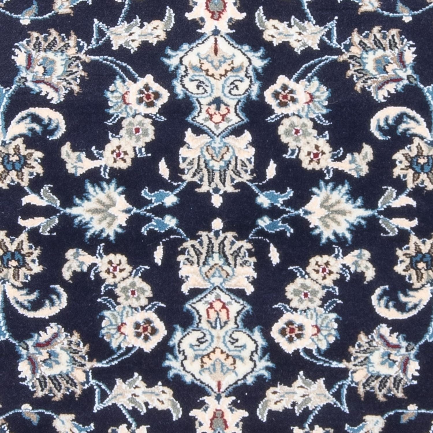Alfombra de pasillo Alfombra persa - Nain - 190 x 79 cm - azul oscuro