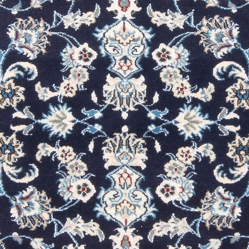 Alfombra de pasillo Alfombra persa - Nain - 190 x 79 cm - azul oscuro
