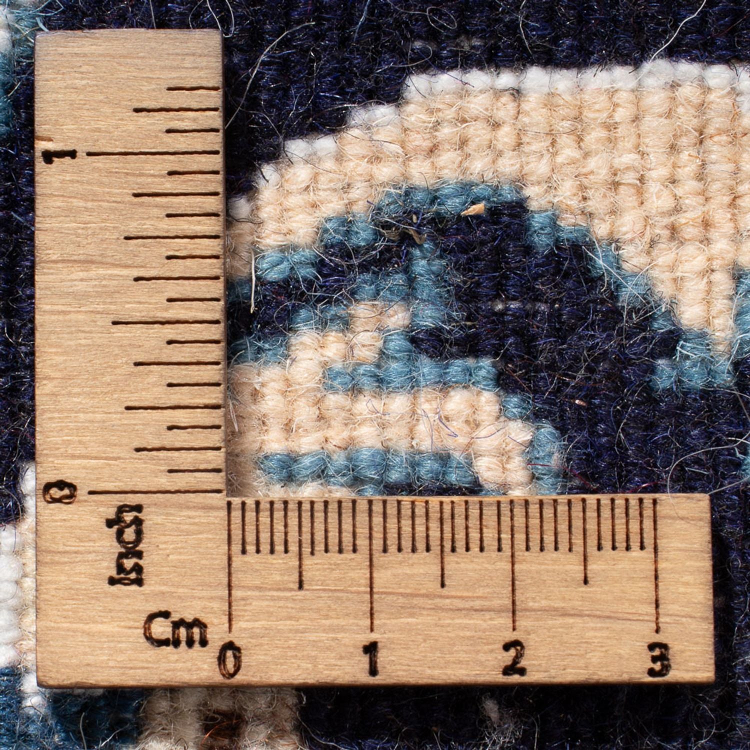 Alfombra de pasillo Alfombra persa - Nain - 190 x 79 cm - azul oscuro